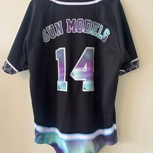 ATS Odesza Edm Sun Models Black and Multicolor Jersey